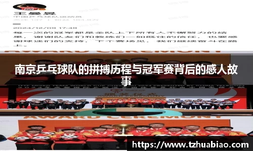 南京乒乓球队的拼搏历程与冠军赛背后的感人故事